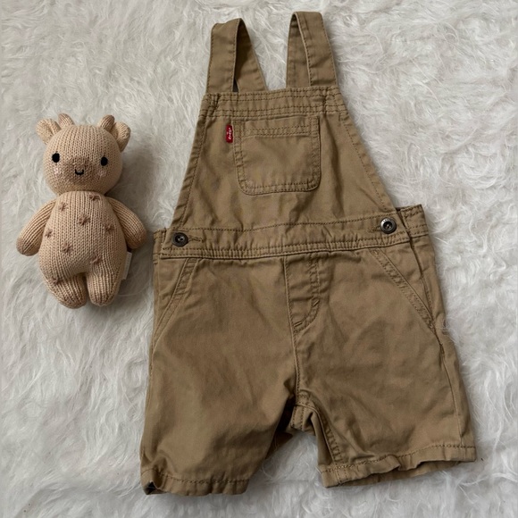 Levi's Other - Levi's Classic Beige Short Toddler Overalls